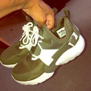 Olive Green Nike Hurraches .